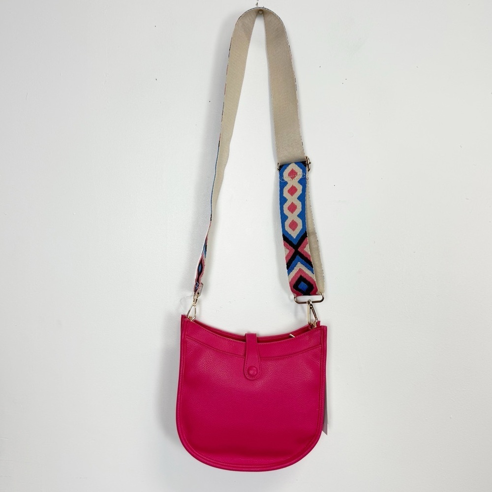 Calin Collection Pink Crossbody Purse Vegan Leather PETA Approved Bag NWT NEW